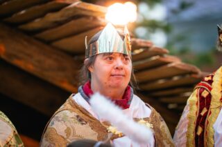 Lebendige Krippe der Lebenshilfe im Kreis Kleve.