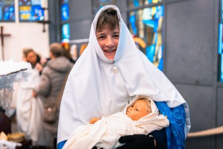 Lebendige Krippe der Lebenshilfe im Kreis Kleve.