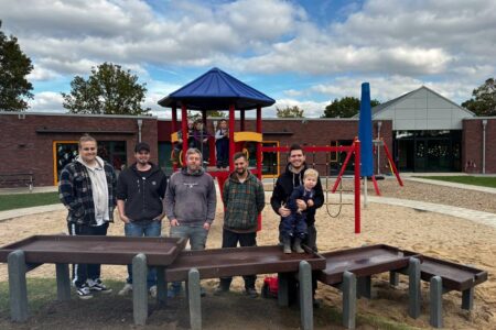 Neue Matschanlage Kita Marienwasserburg.