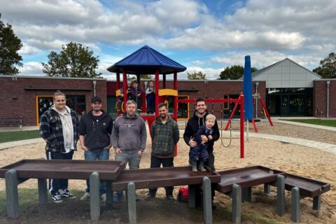 Neue Matschanlage Kita Marienwasserburg.