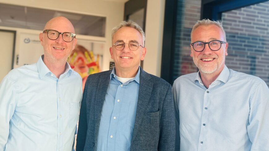 Jörg Kador, Dr. Volkhard Wille und Stephan R. Brockschmidt (v.l.).