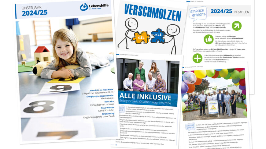 Lebenshilfe im Kreis Kleve - Magazin "Unser Jahr 2024/25".