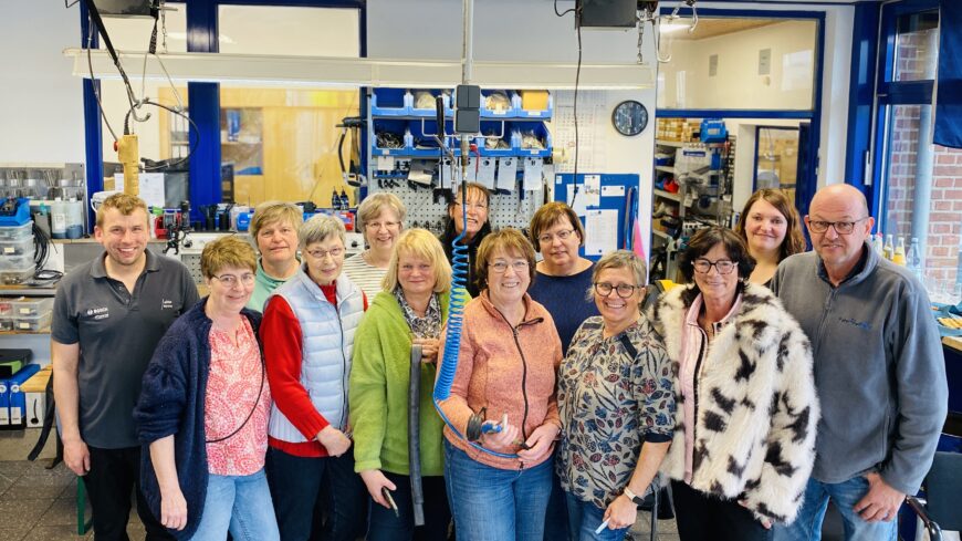 Landfrauen Straelen zu Gast im Fahrradpoint der Lebenshilfe.