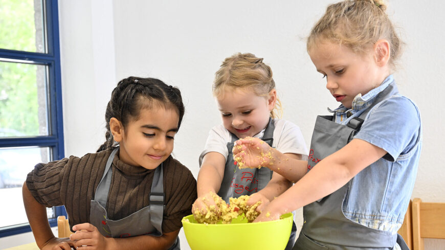 Projekt Essentdecker in der Kita Lebensgarten in Uedem.