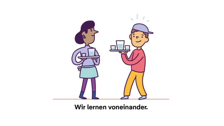 Wir lernen voneinander.