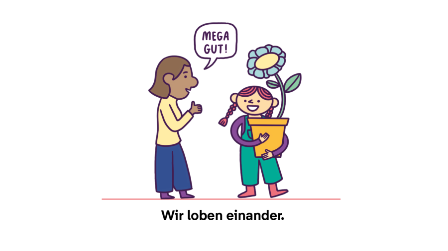 Wir loben einander.
