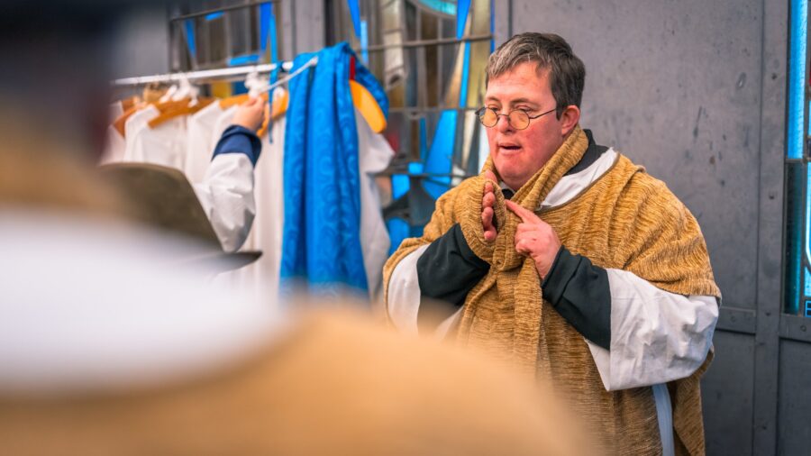 Lebendige Krippe der Lebenshilfe im Kreis Kleve.