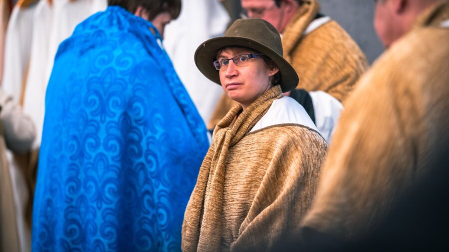 Lebendige Krippe der Lebenshilfe im Kreis Kleve.