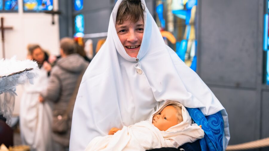 Lebendige Krippe der Lebenshilfe im Kreis Kleve.