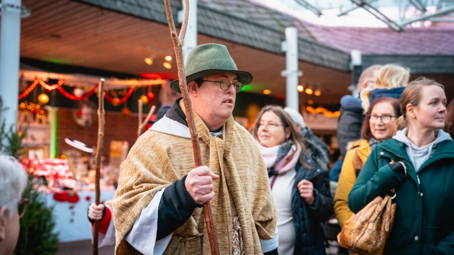 Lebendige Krippe der Lebenshilfe im Kreis Kleve.