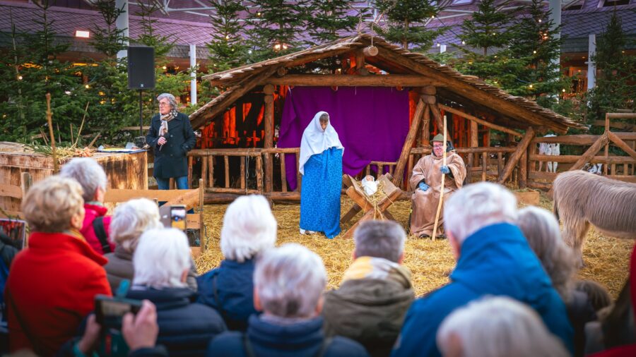 Lebendige Krippe der Lebenshilfe im Kreis Kleve.