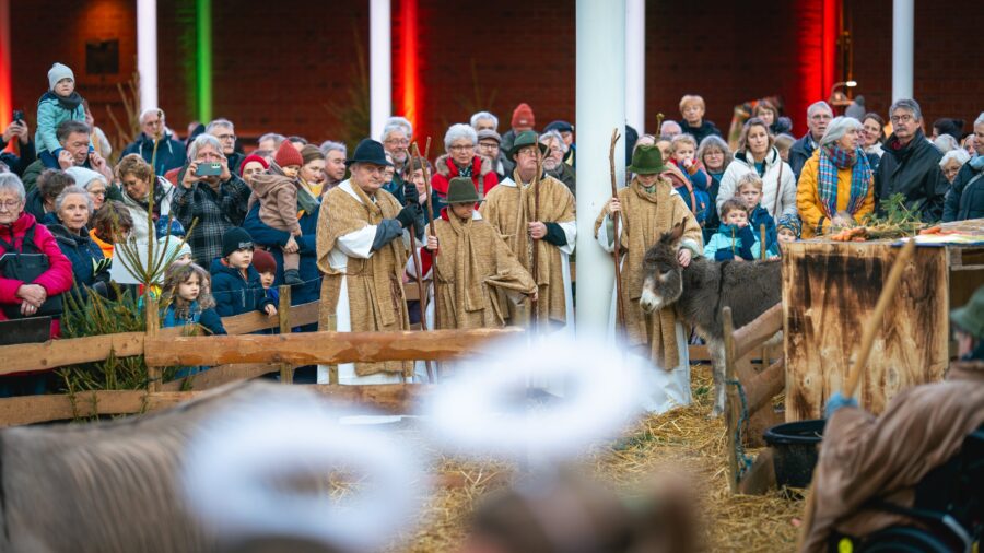 Lebendige Krippe der Lebenshilfe im Kreis Kleve.