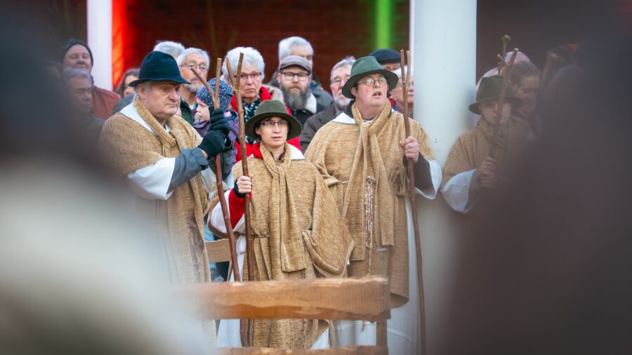 Lebendige Krippe der Lebenshilfe im Kreis Kleve.