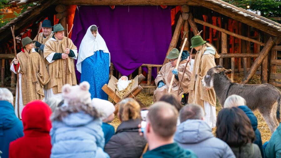 Lebendige Krippe der Lebenshilfe im Kreis Kleve.