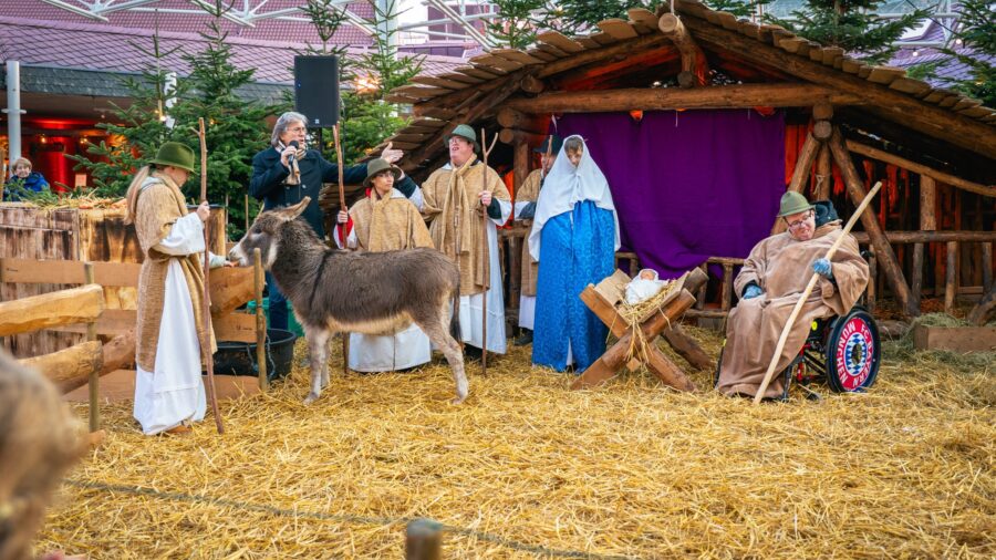Lebendige Krippe der Lebenshilfe im Kreis Kleve.