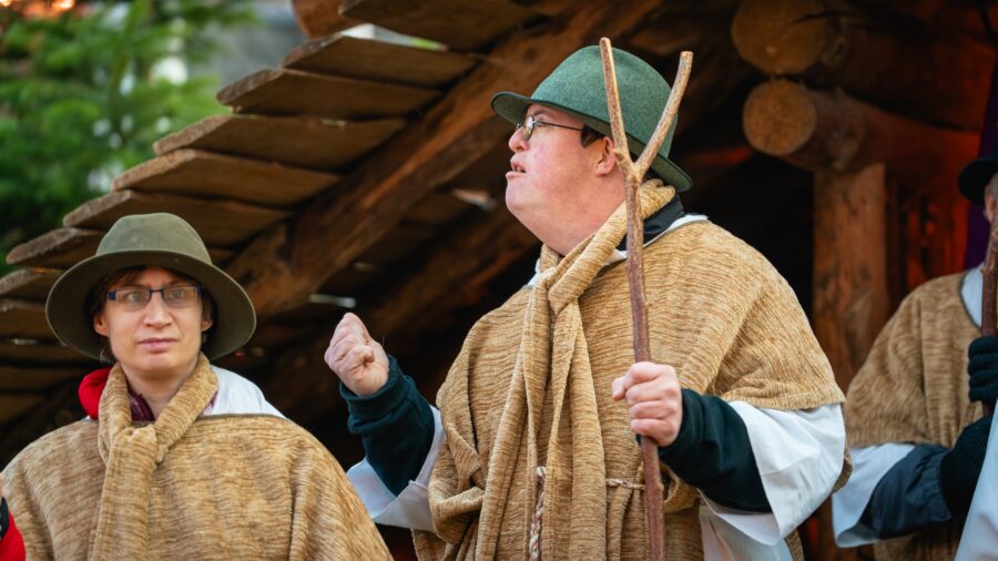 Lebendige Krippe der Lebenshilfe im Kreis Kleve.