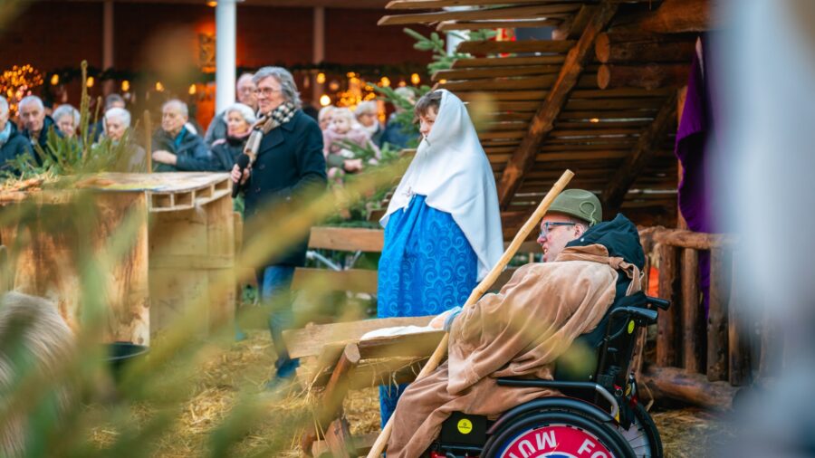 Lebendige Krippe der Lebenshilfe im Kreis Kleve.