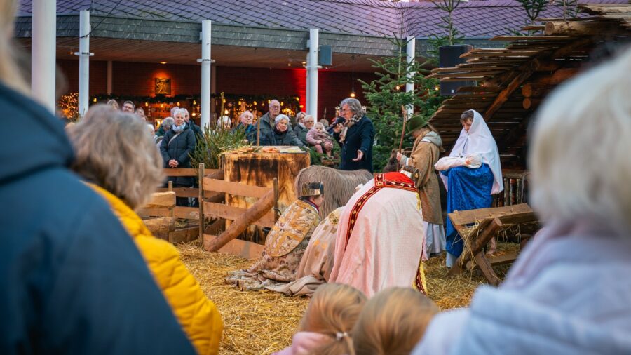 Lebendige Krippe der Lebenshilfe im Kreis Kleve.