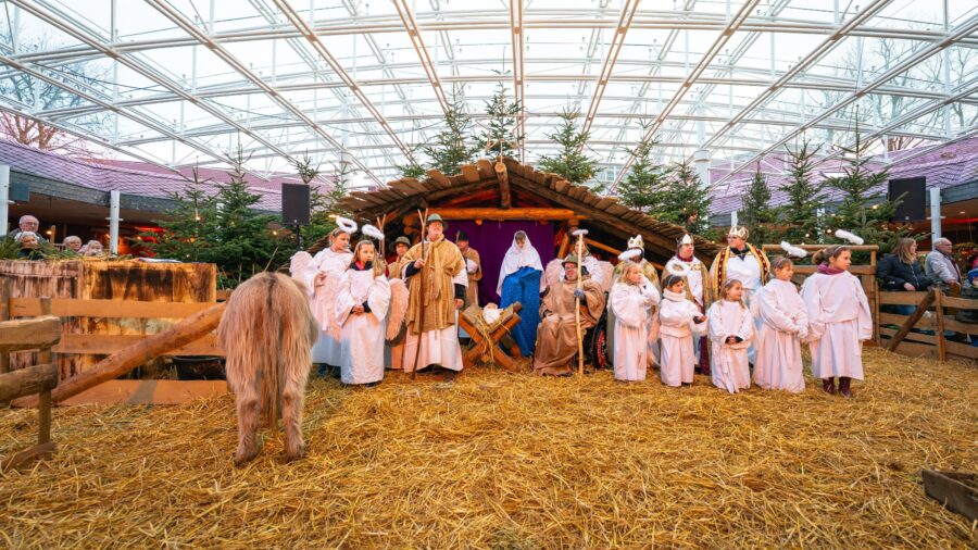 Lebendige Krippe der Lebenshilfe im Kreis Kleve.