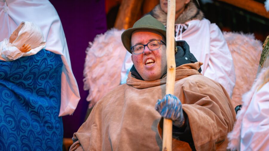 Lebendige Krippe der Lebenshilfe im Kreis Kleve.