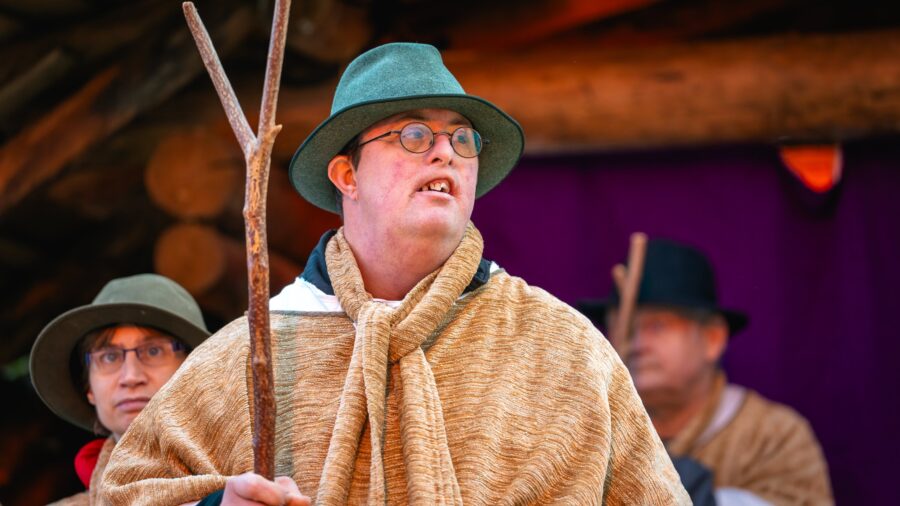 Lebendige Krippe der Lebenshilfe im Kreis Kleve.