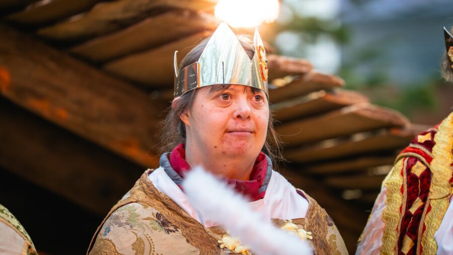 Lebendige Krippe der Lebenshilfe im Kreis Kleve.