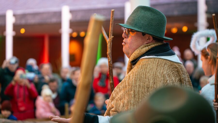 Lebendige Krippe der Lebenshilfe im Kreis Kleve.