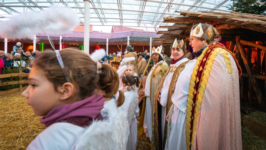 Lebendige Krippe der Lebenshilfe im Kreis Kleve.