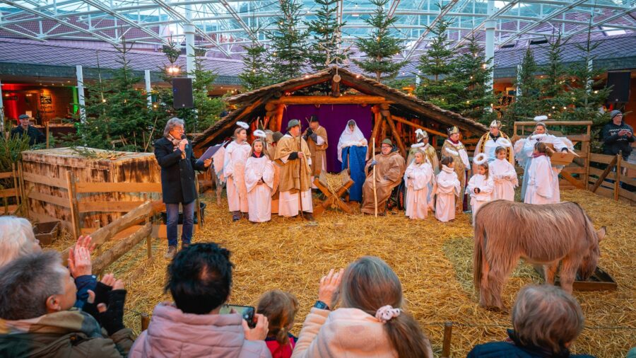 Lebendige Krippe der Lebenshilfe im Kreis Kleve.