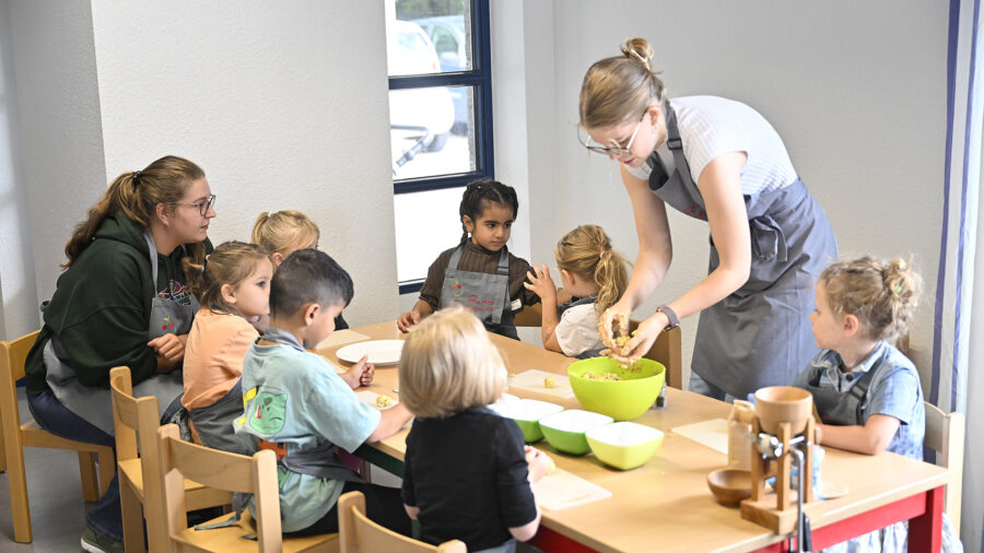 Projekt Essentdecker in der Kita Lebensgarten in Uedem.